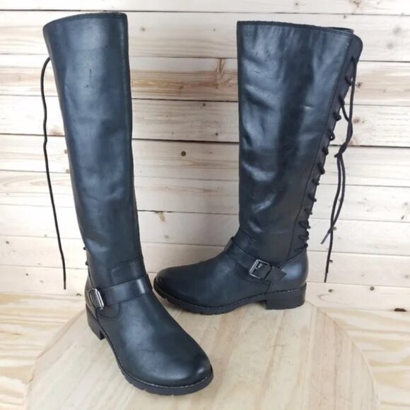 SOFFT KRISTIE CORSET BOOT Black NEW 6.5M - Picture 1 of 5